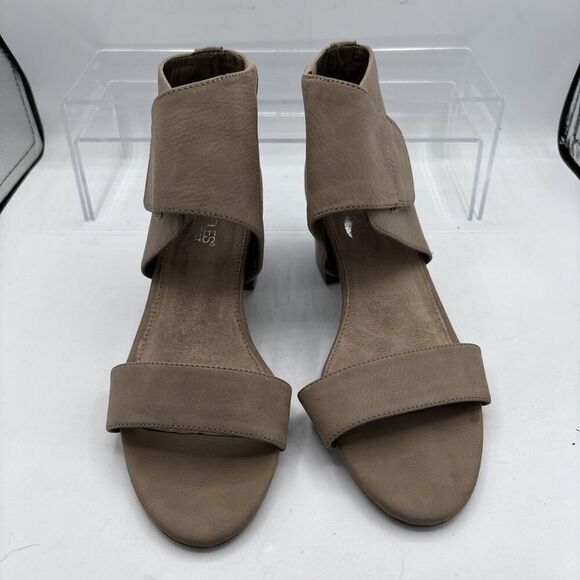 Aerosoles Women's Midpoint Dress Pump ankle wrap open toe Women’s 7.5 Taupe - Picture 4 of 11